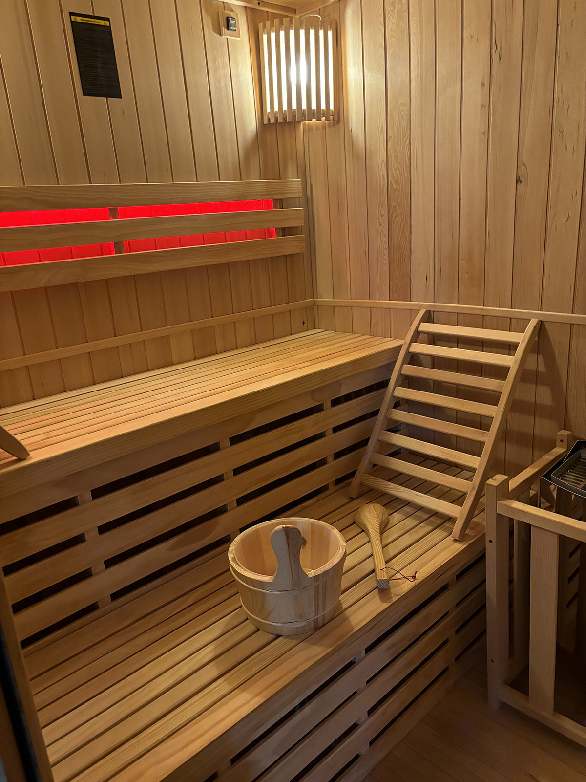 Sauna finlandais privatif à l'Institut Massage Home, Lecci, Corse